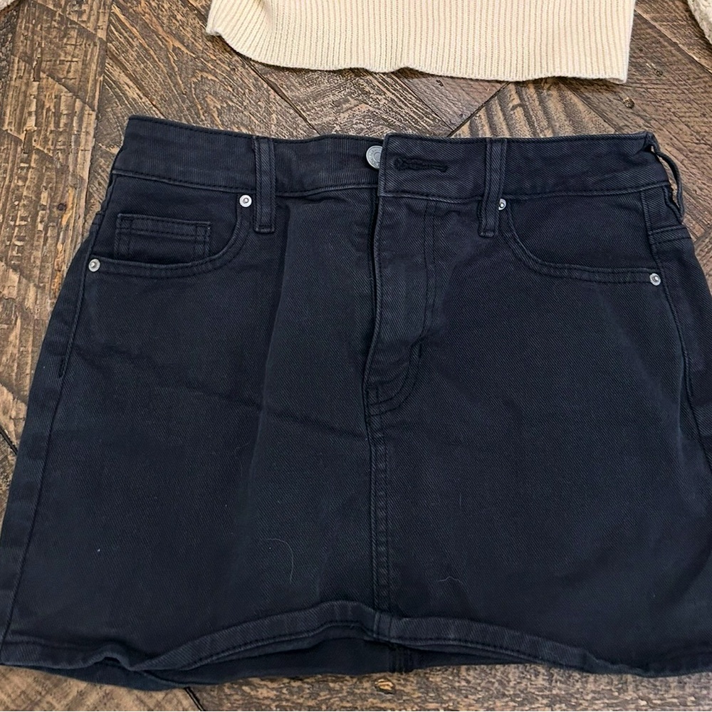 PacSun Cream Knit Cropped Blouse